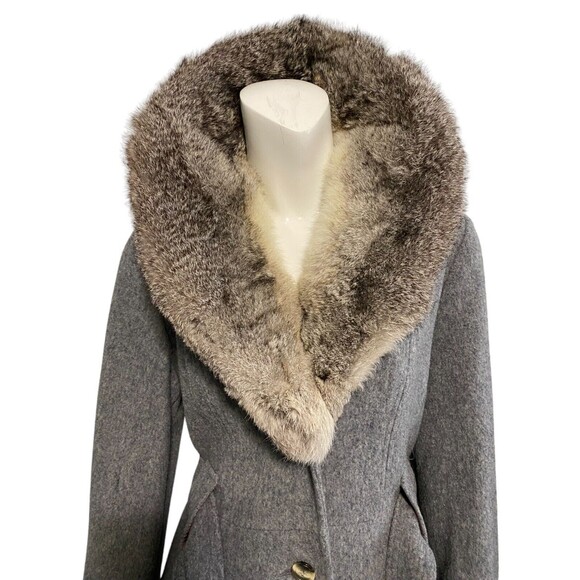 Sears JR Bazaar Women's Wool Coat Fur Collar Union Made Vintage 1970's USA EUC! - Picture 3 of 16